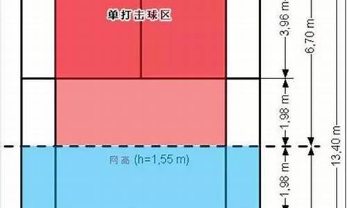 羽毛球场地标准尺寸_羽毛球场地标准尺寸平面图